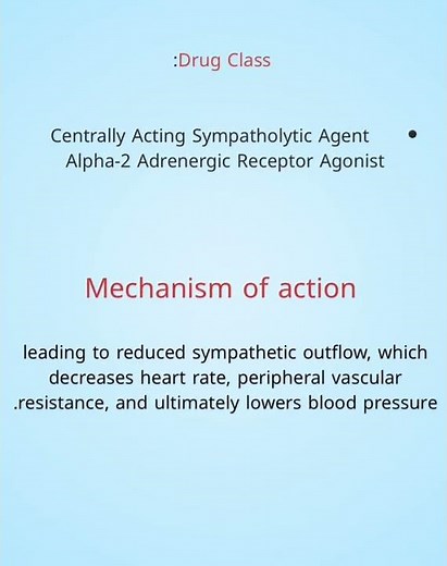Clonidine drug important information