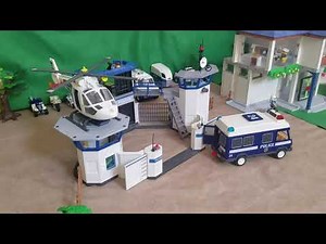police station (engl) / commissariat de police (fr) (ma collection playmobil, diorama)