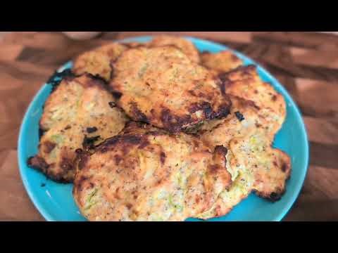 Crispy Chicken Zucchini Fritters 🍗 #CandidaDiet Approved | #HealthyDinner Recipe