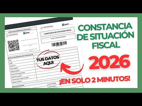 Tax Status Certificate 2026 | Download your CSF in minutes