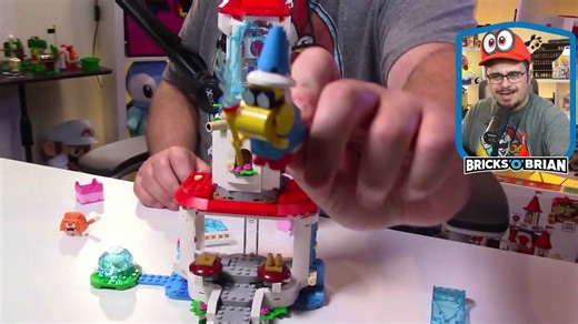 Cat Peach suit and frozen tower LEGO Super Mario casual review