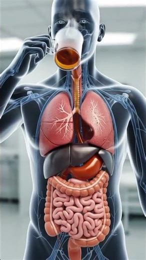 What Happens When You Drink Tea | 3D Human Digestion Animation