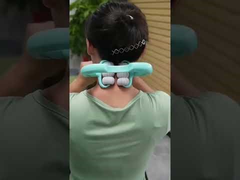 Multifunctional Manual Six-wheel Neck Massager Massage Relieve Roller Massage To