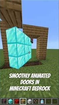 How to make a smooth door using the Rotate Toggle block in Minecraft Bedrock's (Physics Glue Addon)