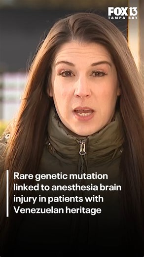 A mitochondrial DNA mutation passed down through the maternal line in some Venezuelan families has been linked to severe brain injury and death in healthy patients undergoing routine anesthesia. READ MORE: bit.ly/4q9s9Uz | FOX 13 News - Tampa Bay