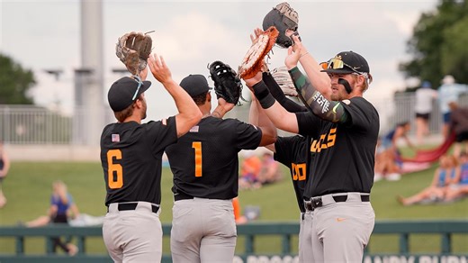 Hunter Ensley goes off for 7 RBIs, No. 3 Tennessee wins series over Florida with 16-3 win