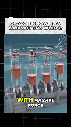Did You Know How Car Motors Work?😲🤔