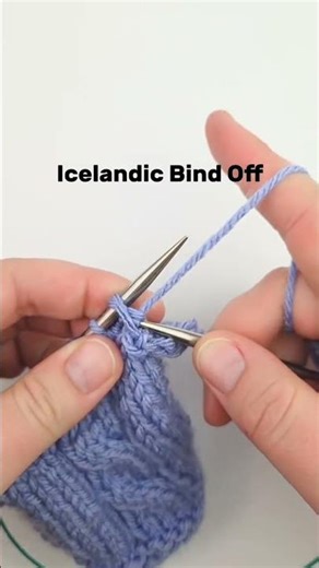 Knitting Bind Off: Icelandic Bind Off!