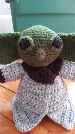 Finished Crochet Baby Alien/Yoda