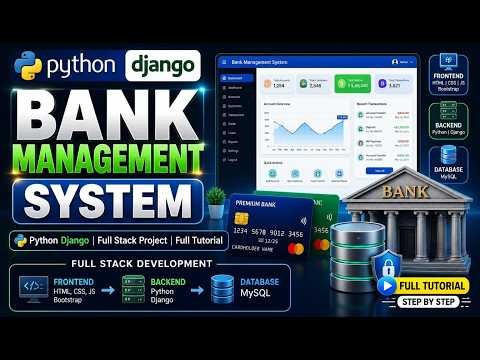 🏦 Bank Management System Using Python Django | Full Stack Project in One Video | Complete Tutorial