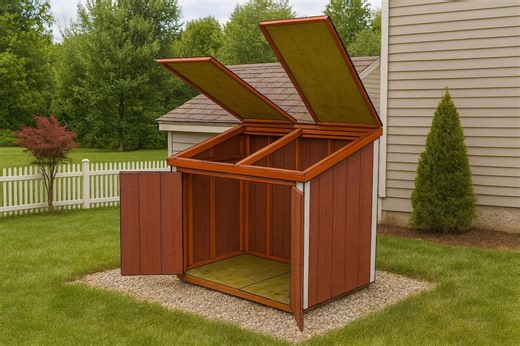 DIY Generator Enclosure Plans: 5x7 Shed With Lid (PDF Download) - Etsy New Zealand