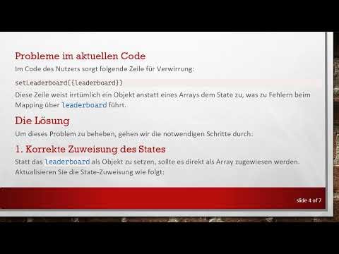 JSON-Array-Mapping in ReactJS: Fehlerbehebung und Best Practices