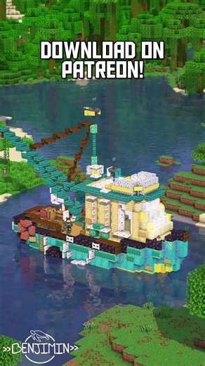 [Free Download] Minecraft Survival Yellow Tucker, a cute fishers boat survival base with all your survival needs! 🫶✨ Download Link in bio 🔗 🔻Download now on Patreon! 🔻 -Link in Bio- _____________________________________ 🪷FOLLOW me @Official_Benjimin for more! 🌱COMMENT to tell me what you think! 🌿LIKE and SAVE to show me your support! _____________________________________ 🌃Shaders: ComplimentaryShaders v4.5 _____________________________________ 🏷️Tags: #minecraft #boat #minecraftinspirat
