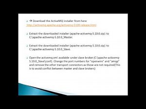 ActiveMQ Installation And Master Slave Setup Using SharedBrokerData