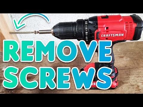 How To Remove Screws With A Craftsman Drill