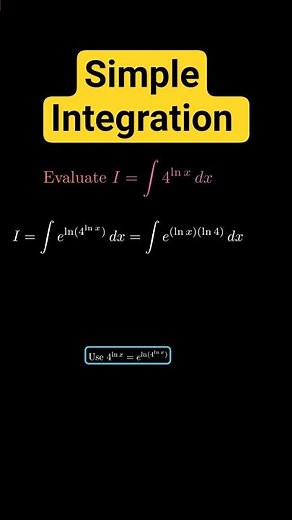 Simple integration trick #maths