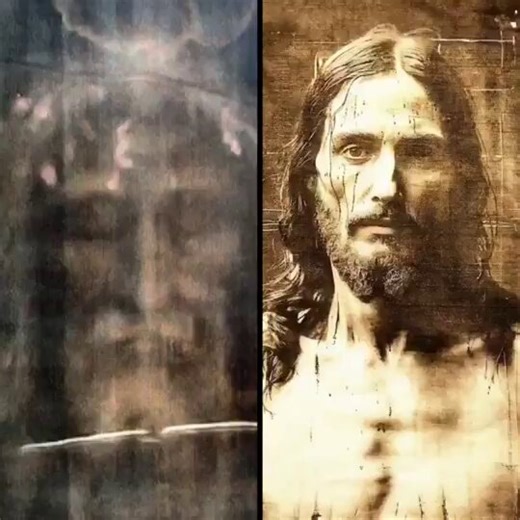 The face of Jesus Christ digitally reconstructed with AI from the radiation imprint left on the Holy Shroud of Turin.IMPRESSIVE: Artificial intelligence has recreated the face of Jesus Christ using the marks, contours, and signs of crucifixion visible on the Turin cloth.