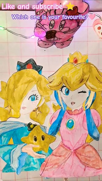 how to make Rosalina paper doll. #trendingshorts #art #supermario