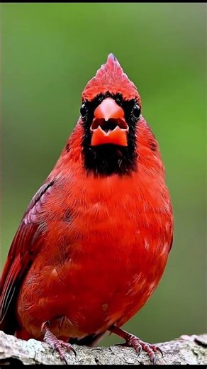 Beautiful Red Cardinal Singing 🐦 | Nature Short#shorts