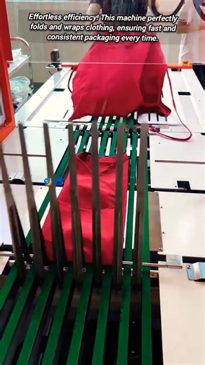 Fast Garment Folding and Automatic Bagging Machine in Action.