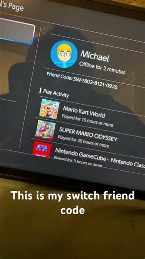 Switch friend code (for switch and switch 2)