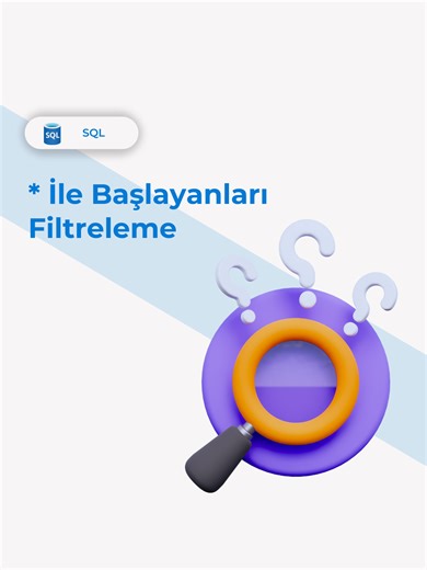 SQL'de Joker karakterleri kullanarak bir harf veya kelime ile başlayan değerleri nasıl filtreleyebileceğimizi öğreniyoruz ✨ #SQL #751 #MSSQL #WILDCARDS #JokerKarakterler