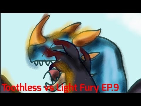 Toothless vs Light Fury EP.9 ( ENG/ BR) BLOOD WARNING