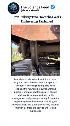How Railway Track Switches Work Engineering Explained😚