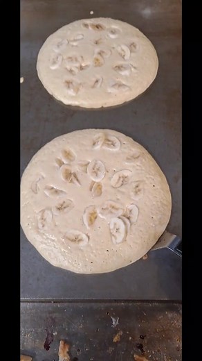 Viv is our new-ish hostess/food runner, and I hear she goes bananas for these pancakes #professorbreakfast #breakfast #patpat #food #flip #pancake #goodpancake