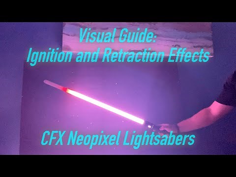 Crystal Focus 10 (CFX) Neopixel Lightsaber Ignition and Retraction Effects