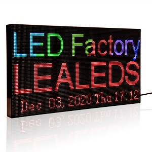 Leadleds P3 Full Color WiFi LED Sign, Scrolling Message Board, Programmable LED Display