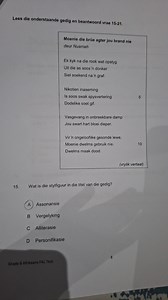 Question: What is the stylistic device in the title of the poem... | Filo