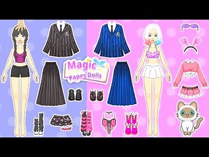 Paper Dolls Dress Up - Barbie's New Home Handmade Paper Craft