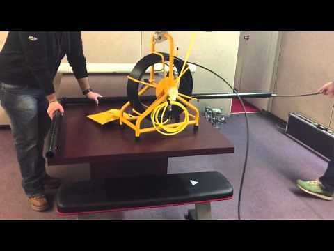 Drain Scope Camera Passing Through 1.5" Pipe 90 Degree Elbow