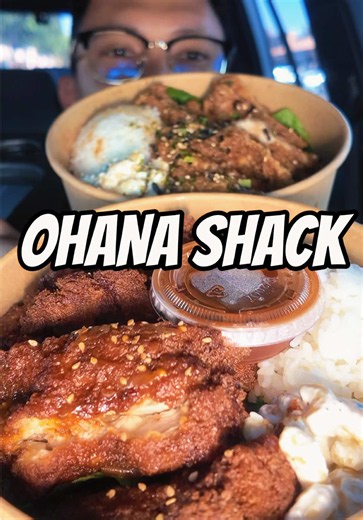 First time eating at Ohana Shack Hawaiian Food in Fresno #mukbang #asmr #fyp #foodreview #eatingshow
