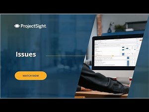 Trimble ProjectSight User Training Video: Document Control - Issues