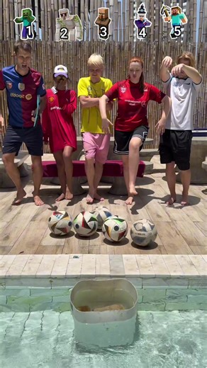 Minecraft Accuracy Challenge | 1,2,3,4,5 ?🎯 #minecraft #football #who #guess