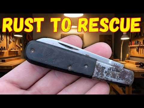 Old Rusty Sheffield Pocket Knife Restoration!
