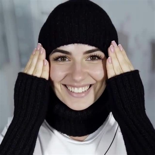 Merino Wool Knit Hat and Scarf Mittens Set: Beanie, Neck Warmer, Fingerless Gloves - Etsy