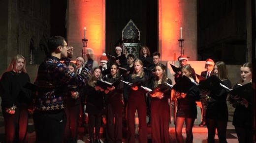 🎄 Day 23: Nowell! The Cathedral Youth Choir are back, with the rousing medieval Salutation Carol. Tidings true! ✨🎶 #StAlbansCathedral #AdventCalendar #YouthChoir #Nowell #SalutationCarol #ChristmasMusic #TidingsTrue #Day23 🎁🕯️ | St Albans Cathedral