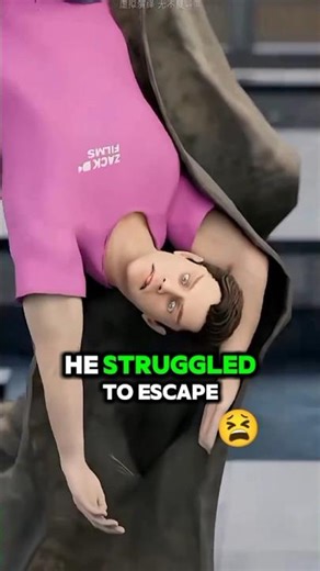 A Fool man get traps in a 🦖 statue