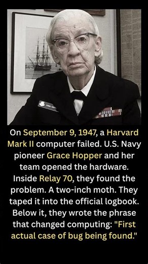 Grace Hopper: The True Origin of the Computer "Bug"