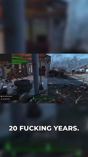 This NPC is stuck fixing the same spot for YEARS! #fallout4 #gaming #falloutlore