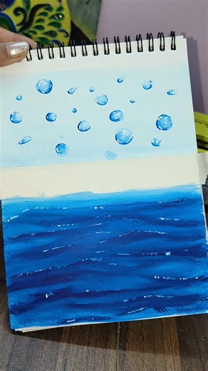 How to draw water waves for beginners #easydrawing #howtodraw #painting #drawing #learning #art