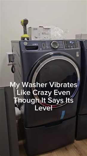 My washer is level but vibrates like crazy. Any solutions? #washeranddryer