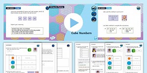 Year 5 Diving into Mastery: Step 7 Cube Numbers Teaching Pack