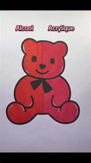 Coloriage avec Feutre Alcool et Acrylique