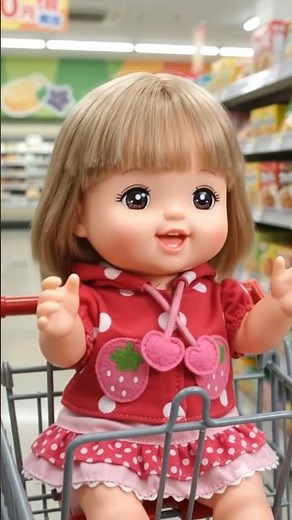 Shopping at the Supermarket with Mommy #CuteMell-chan #Shopping #Supermarket