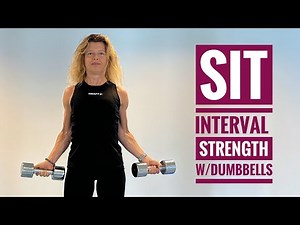 30 min SIT (Sprinting Interval Training) W/active recovery with DB (inspired by Dr. Stacy Sims)