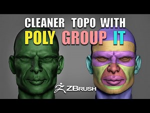Cleaner Topology with Poly Group It - Zbrush 2021